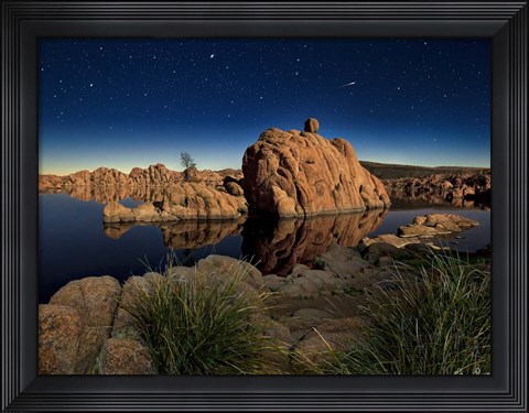 Framed Lake Canyon View I Print