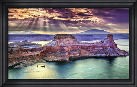 Framed Lake Canyon View II Print