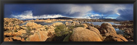 Framed Lake Canyon View IV Print