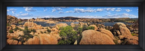 Framed Lake Canyon View V Print