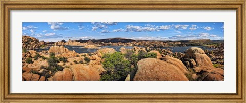 Framed Lake Canyon View V Print