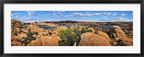 Framed Lake Canyon View V Print