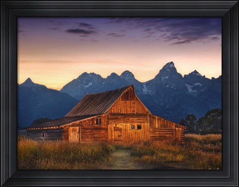 Framed Sunset in the Desert III Print