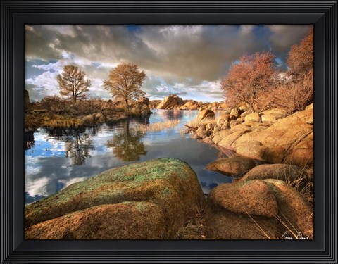 Framed Rocky Lake I Print