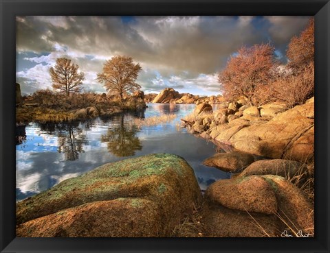 Framed Rocky Lake I Print