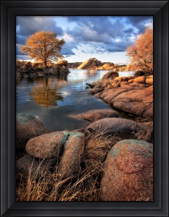 Framed Rocky Lake II Print