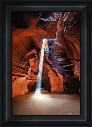 Framed Sun Shining Through Canyon II Print