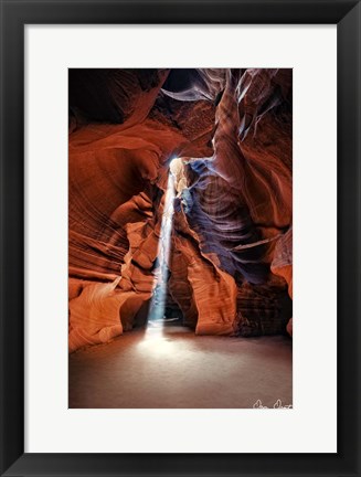 Framed Sun Shining Through Canyon II Print