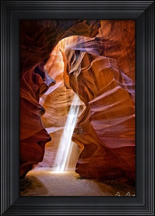 Framed Sun Shining Through Canyon III Print