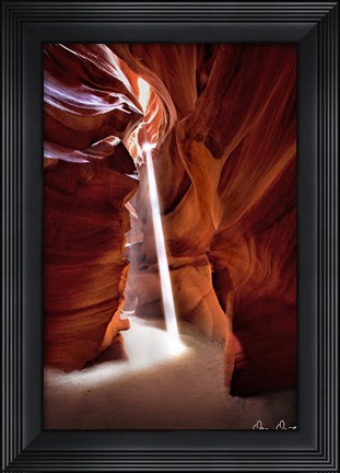 Framed Sun Shining Through Canyon VI Print