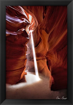 Framed Sun Shining Through Canyon VI Print