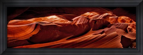 Framed Sun Shining Through Canyon VIII Print