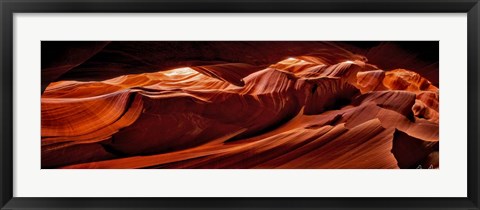 Framed Sun Shining Through Canyon VIII Print