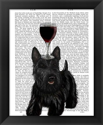 Framed Dog Au Vin, Scottish Terrier Print