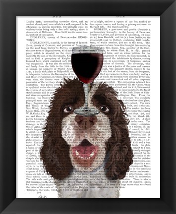 Framed Dog Au Vin, Springer Spaniel Print