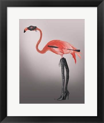 Framed Flamingo with Kinky Boots Print