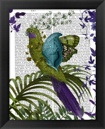 Framed Fantasy Parrot 1 Print