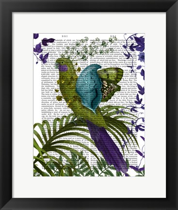 Framed Fantasy Parrot 1 Print