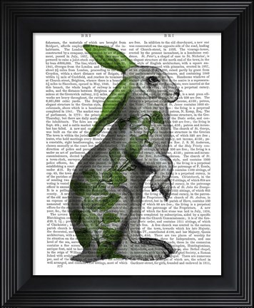 Framed Hare with Green Ears Print