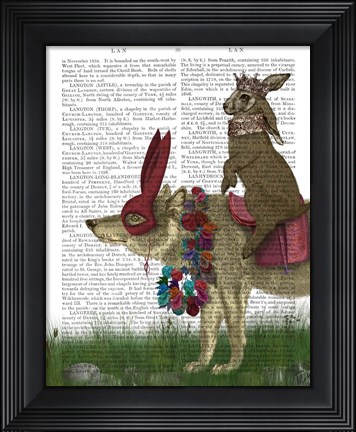 Framed Arrival of the Hare King Print