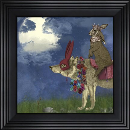 Framed Arrival of the Hare King Print