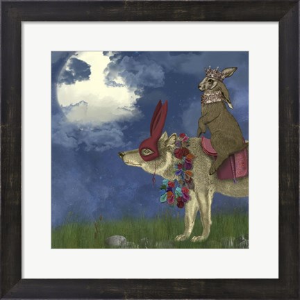 Framed Arrival of the Hare King Print