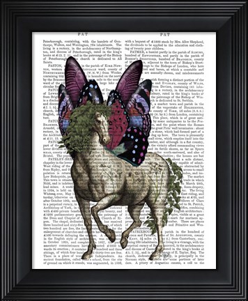 Framed Horse with Butterfly Wings Print