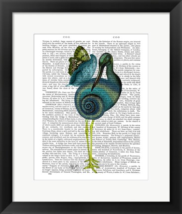 Framed Snail Bird Print