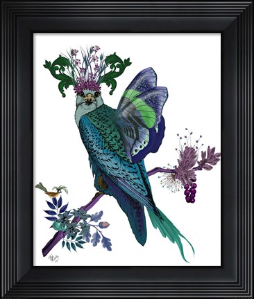 Framed Blue Falcon Print