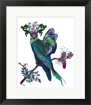 Framed Blue Falcon Print