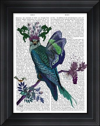 Framed Blue Falcon Print