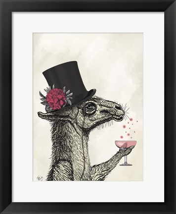 Framed Llama Lush 1 Print