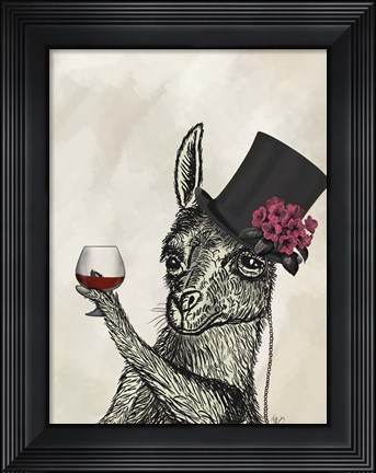 Framed Llama Lush 2 Print