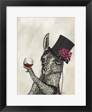 Framed Llama Lush 2 Print