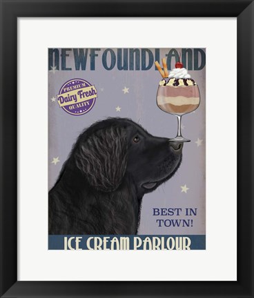 Framed Newfoundland Ice Cream Print