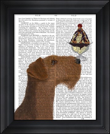 Framed Airedale Ice Cream Print