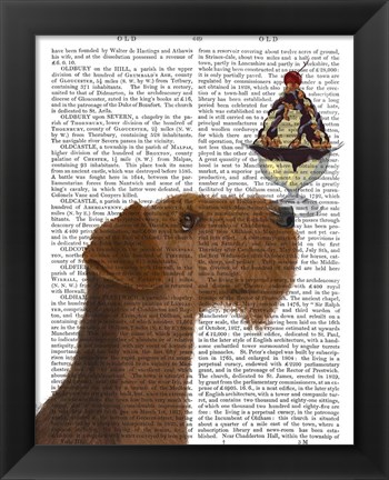 Framed Airedale Ice Cream Print