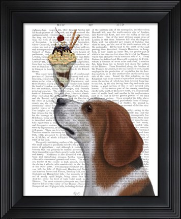 Framed Beagle Ice Cream Print