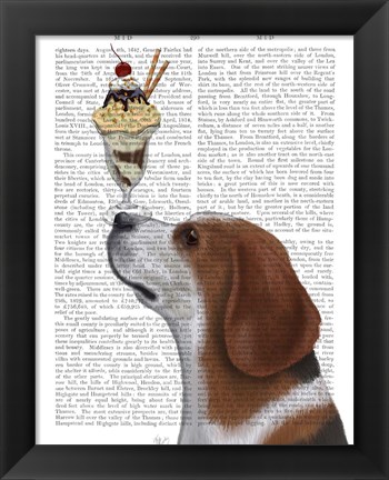 Framed Beagle Ice Cream Print