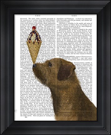 Framed Border Terrier Ice Cream Print