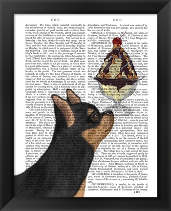 Framed Chihuahua, Black and Ginger, Ice Cream Print