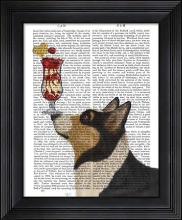 Framed Corgi, Black and Tan, Ice Cream Print