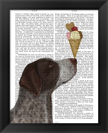 Framed German Shorthaired Pointer Ice Cream Print