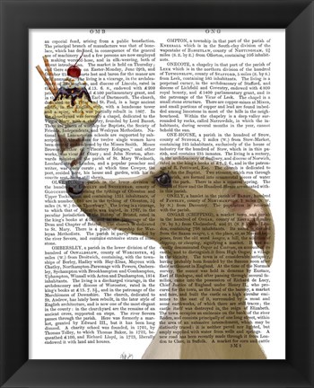 Framed Greyhound, Tan, Ice Cream Print