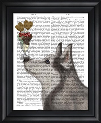 Framed Husky Ice Cream Print