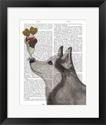 Framed Husky Ice Cream Print