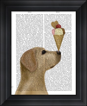 Framed Yellow Labrador Ice Cream Print
