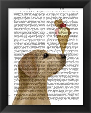 Framed Yellow Labrador Ice Cream Print