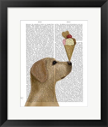 Framed Yellow Labrador Ice Cream Print