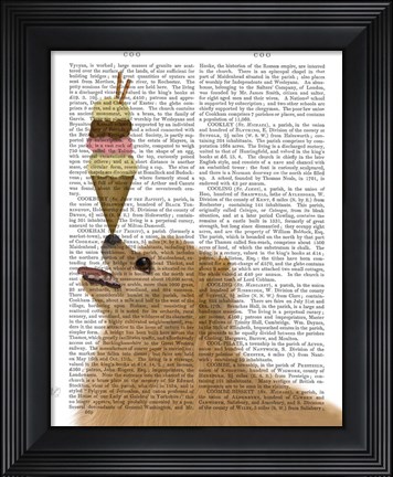Framed Pomeranian Ice Cream Print